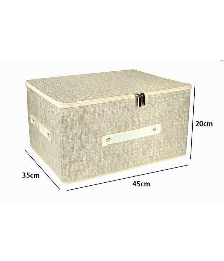 Trade Shop - Box Scatola Salvaspazio Portatutto Contenitore Organizer Cerniera 79416 45x35x20cm - - 3