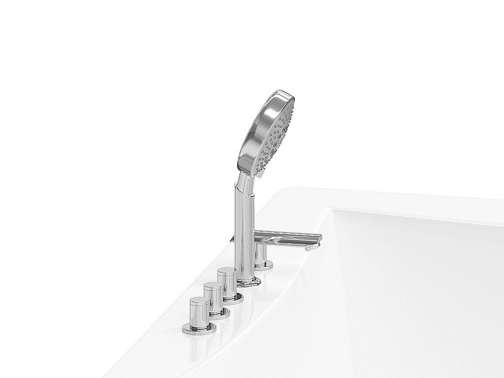 Baignoire balnéo d'angle AGYNESS - 263L - 135*135*57 cm - 5