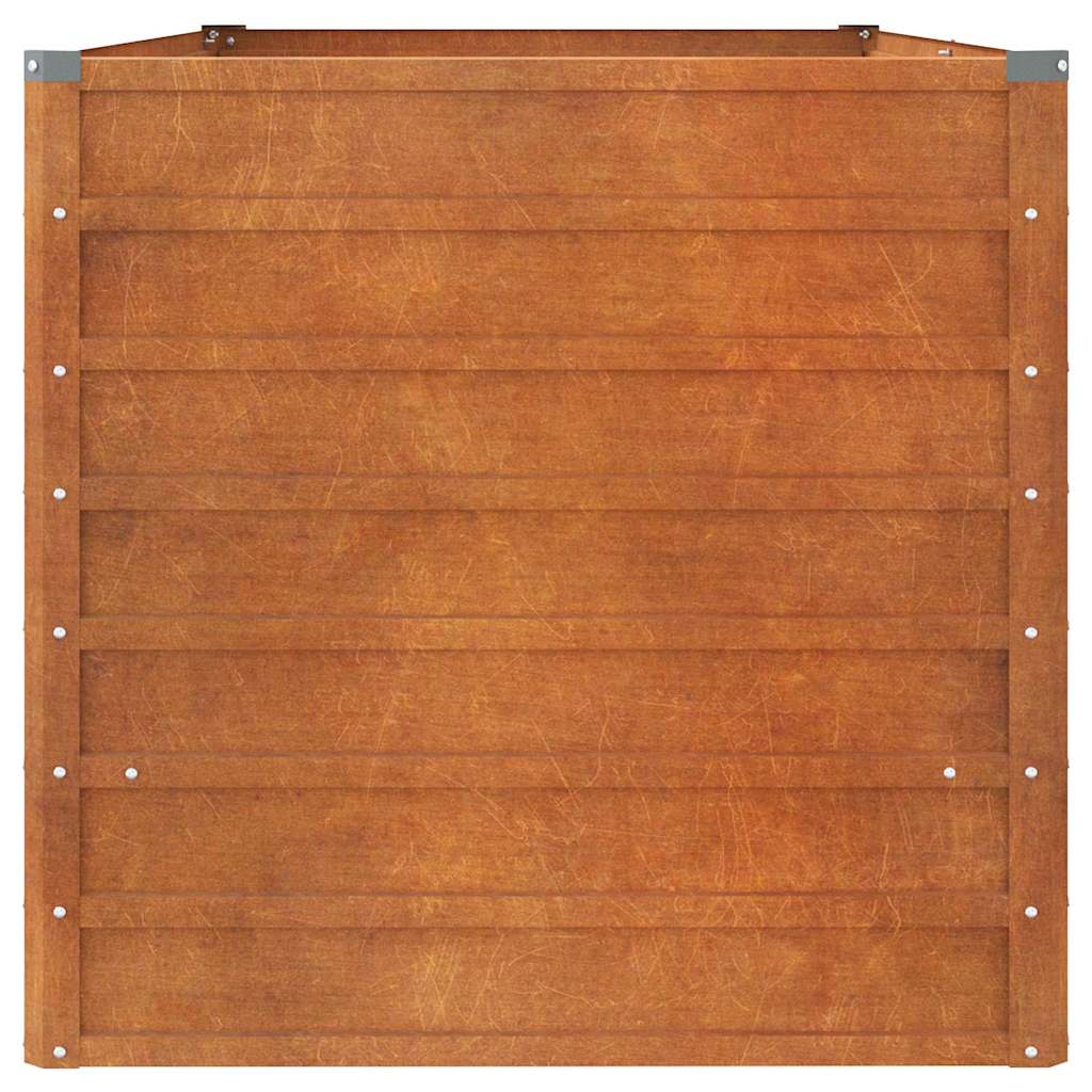 Jardinière - Lit surélevé de jardin - Pot de fleurs rouillé 160x80x77 cm acier corten Couleur évolue n1309l - 5