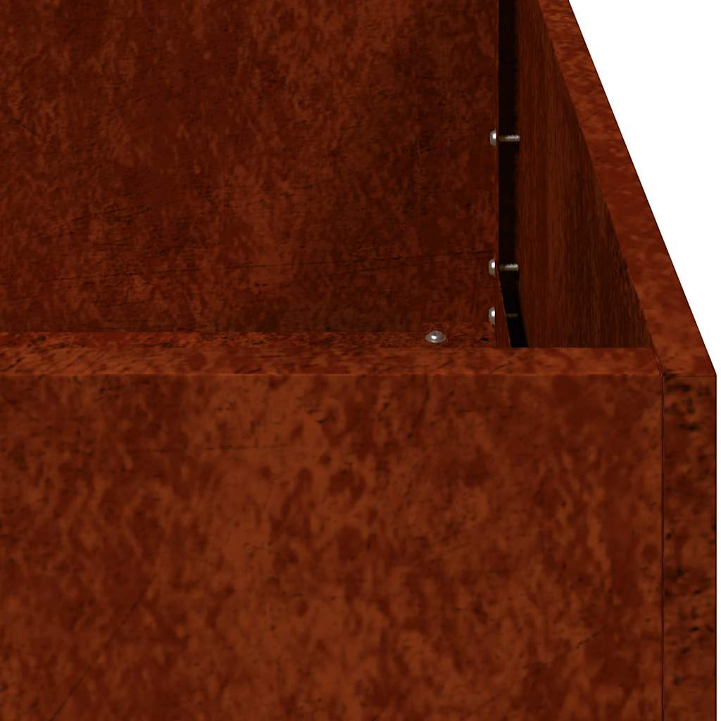 Jardinière rouillé 200x40x80 cm acier inoxydable vidaXL - 9