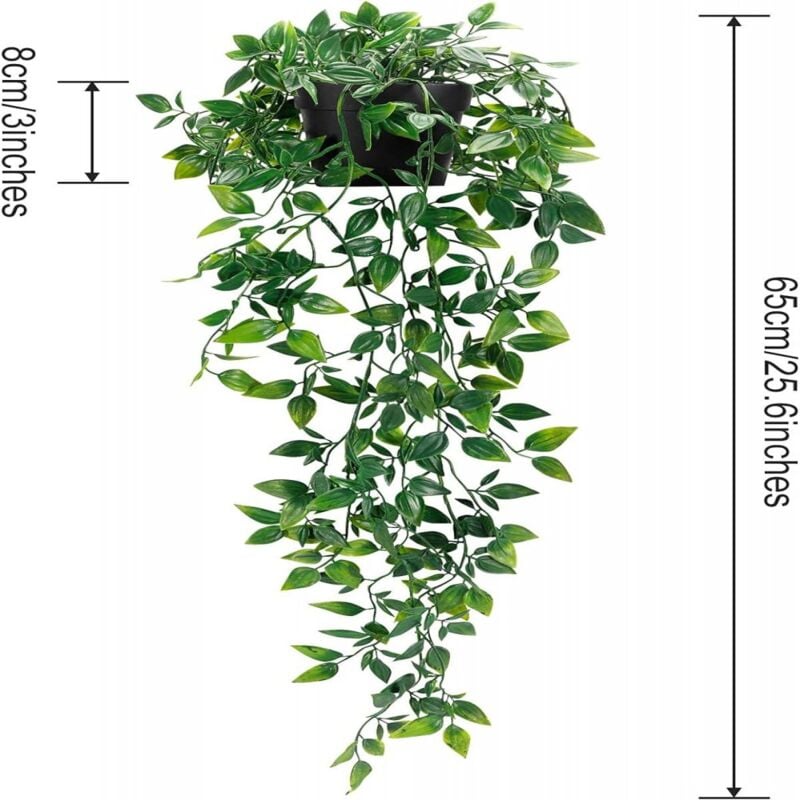 1Pièce Plante Artificielle de Mandalas Plantes, Fausse Mur Végétal Artificiel Tombante, la Maison et la Décoration Extérieur de Mariage Déco - 4