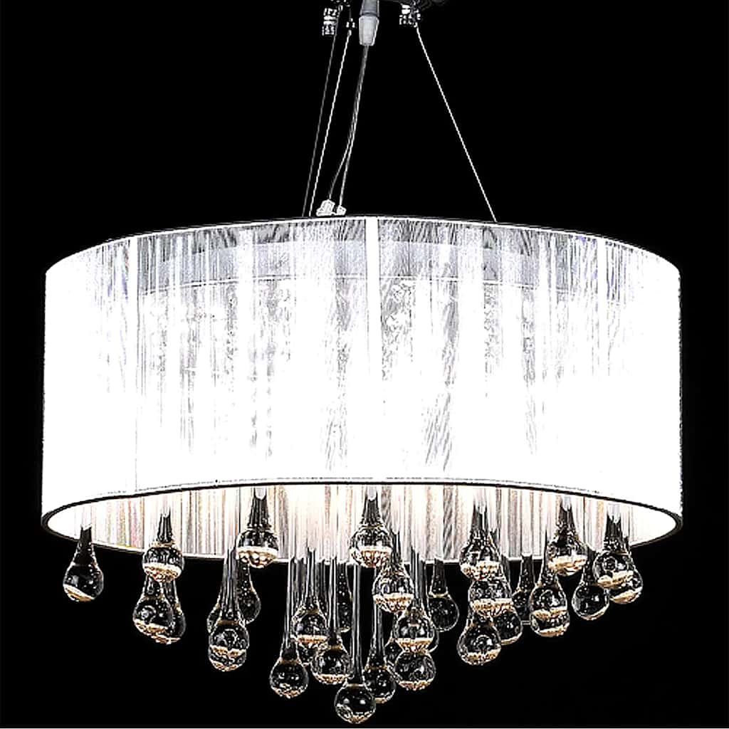 vidaXL Lustre avec 85 cristaux Blanc - 2