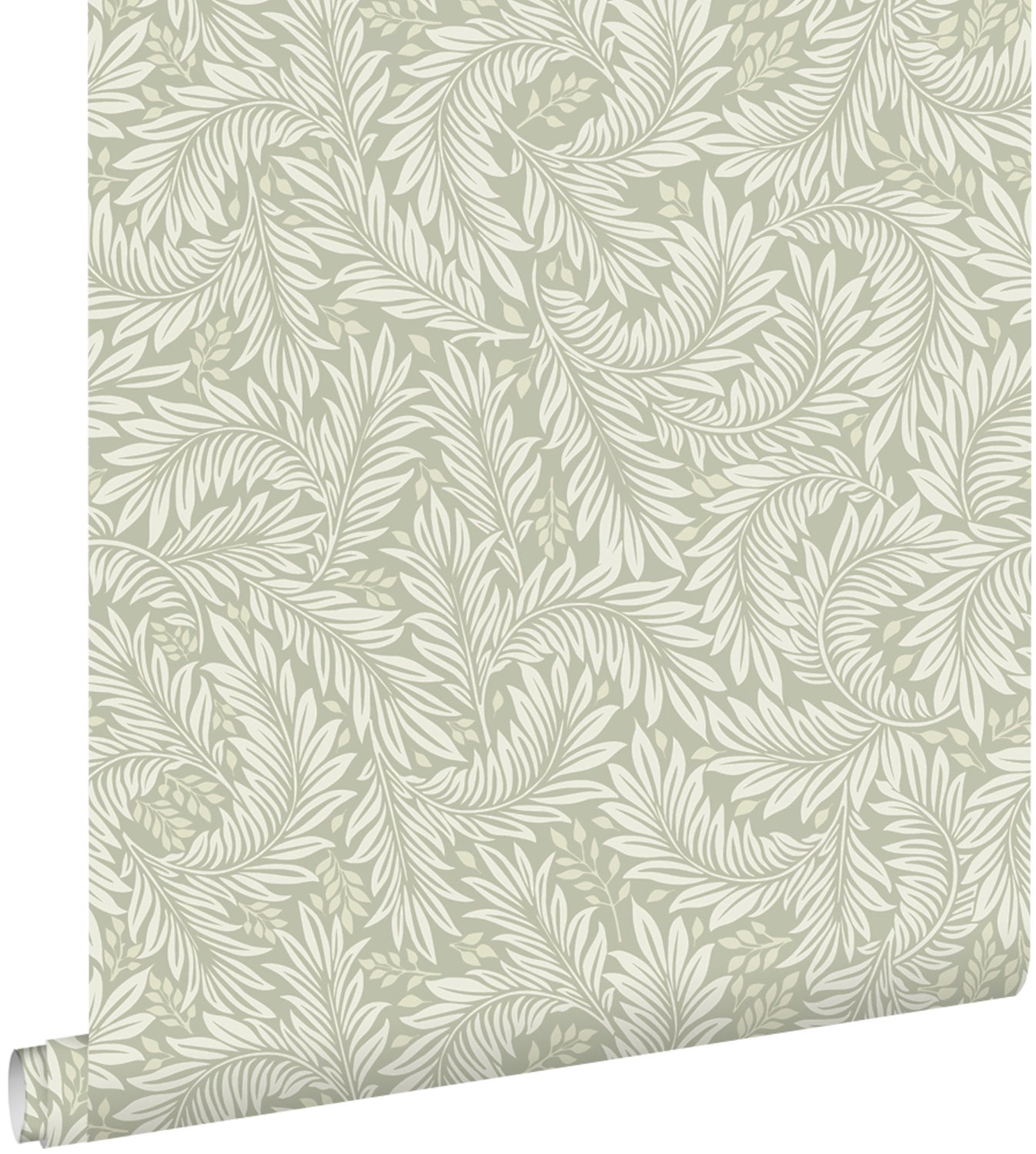 Tapeta przejrzeć jasnoszarym zielonym - 50 x 900 cm - ESTAHOME