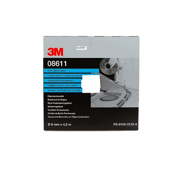 3M 8611 CORDOLO BUTILICO PER CRISTALLI NON STRUTTURALI
