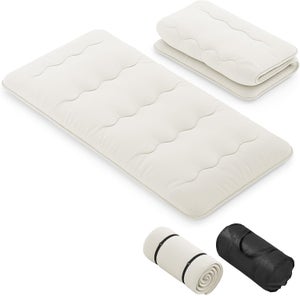 Materasso futon portatile per tatami, spesso, pieghevole, letto per ospiti, dormitorio, campeggio, auto (0,9 x 2,0 m, E