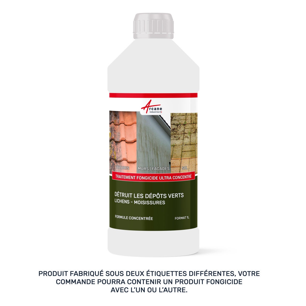 Traitement anti-dépots verts ULTRA CONCENTRÉ pour toitures et tuiles - 5 L (5 x 1L) - ARCANE INDUSTRIES - 2