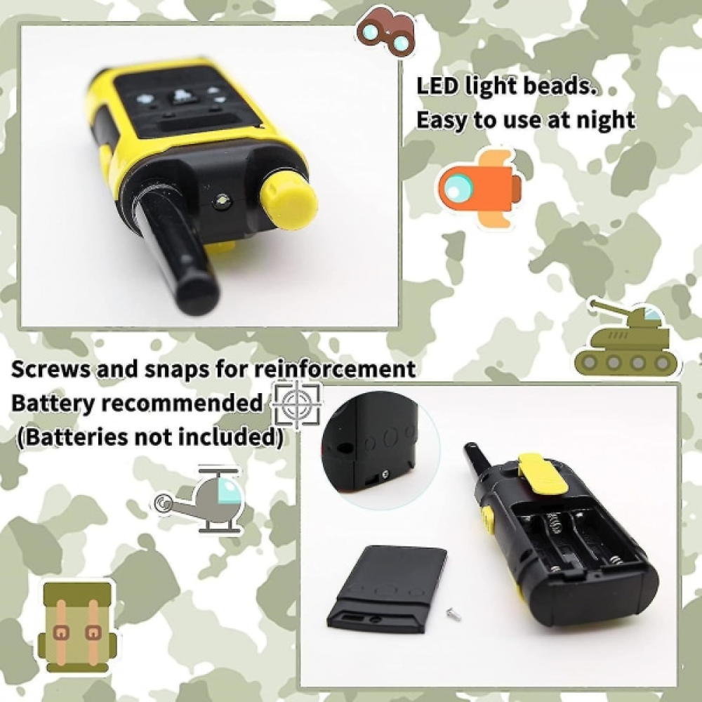 Walkie-talkies infantiles, aptos para niños y niñas de 3 a 12 años, de largo alcance. - 4