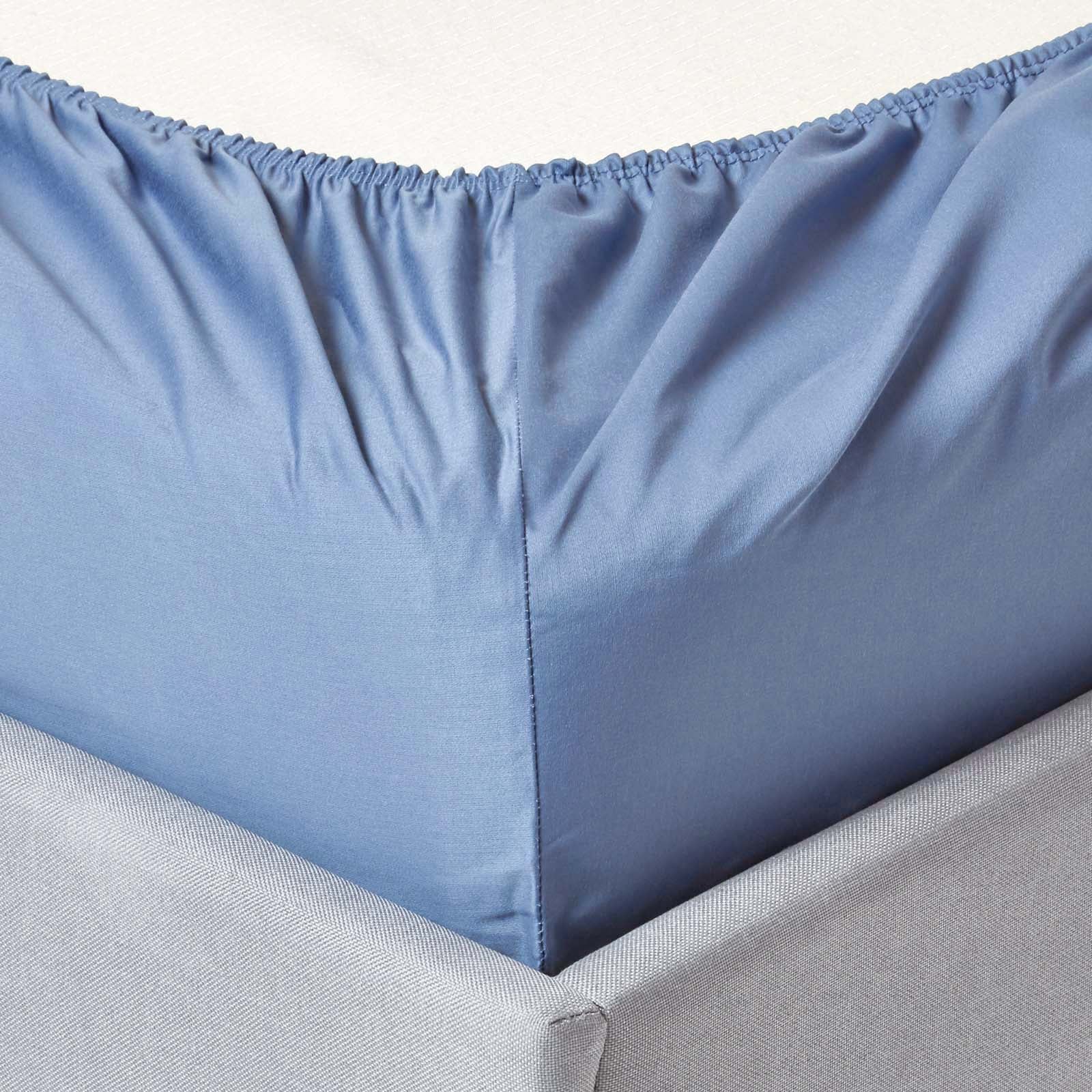 Ensemble de Draps Rayés Sans Plis en Coton 100 % 600 Fils (Simple, Sarcelle