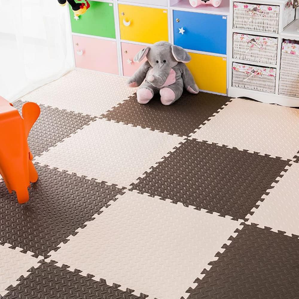 Tapis en mousse EVA pour chambre à coucher, tapis de puzzle pour enfants, tapis de jeu pour bébé, décoration de la maison, salon, 16 pièces - 4