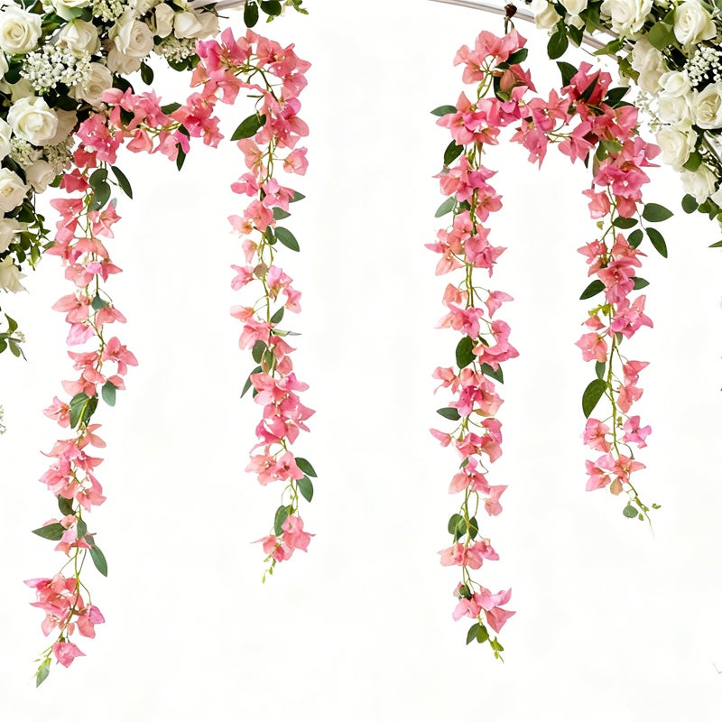 Ghirlanda artificiale da 170 cm per feste: archi nuziali, decorazioni murali e decorazioni da tavolo (Natale/Halloween) - 4