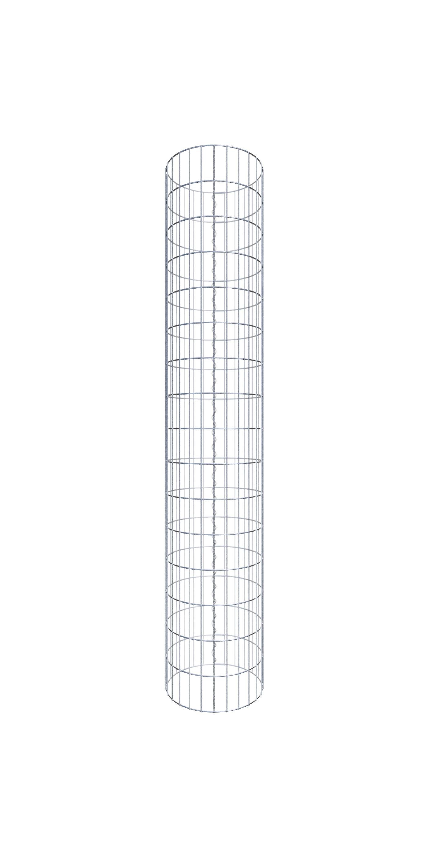 Kolumna gabionowa o średnicy 42 cm, okrągła MW 5 x 10 cm - Wysokość: 1,60 m