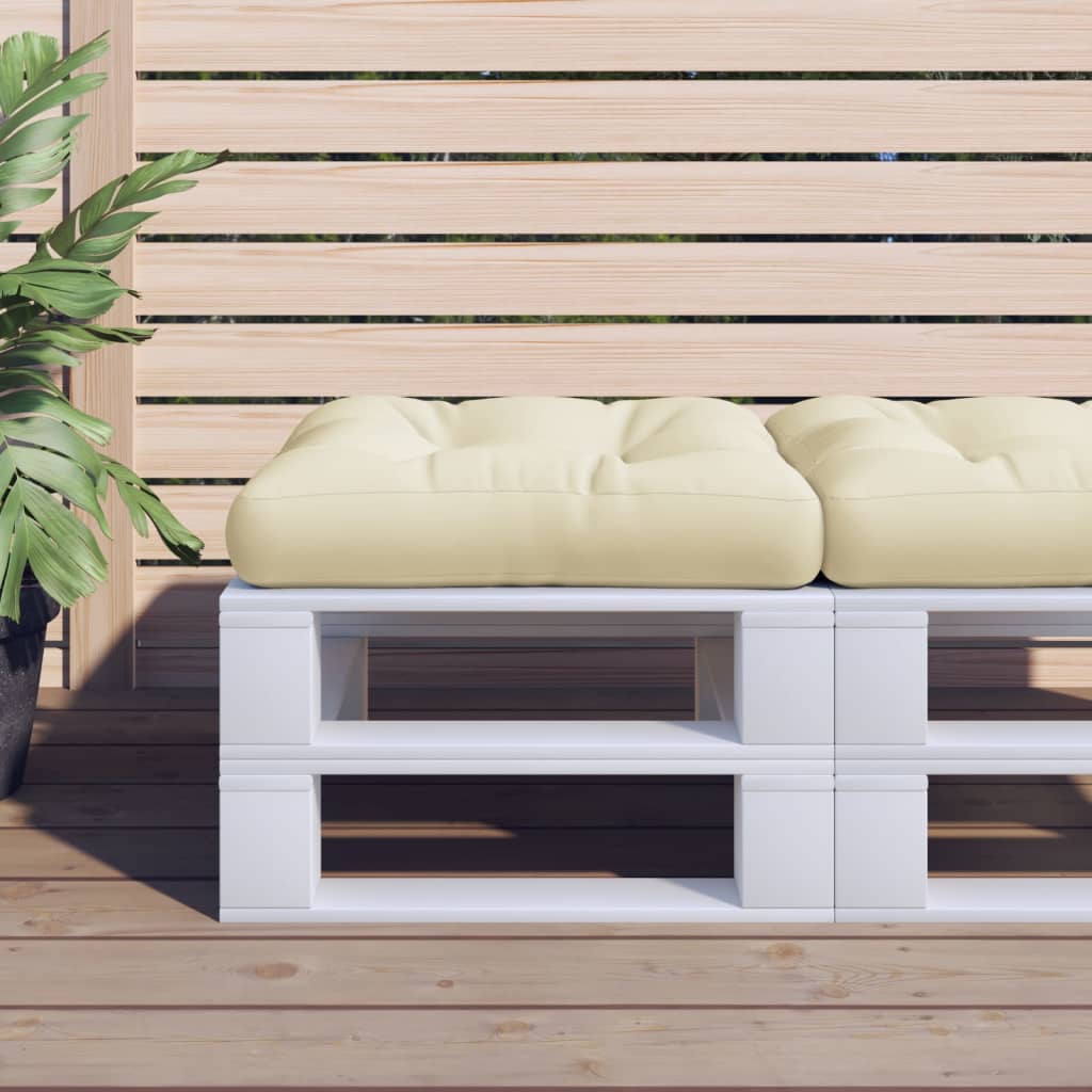 Maison exclusive - cojín para sofá de palets tela crema 60x61,5x10 cm