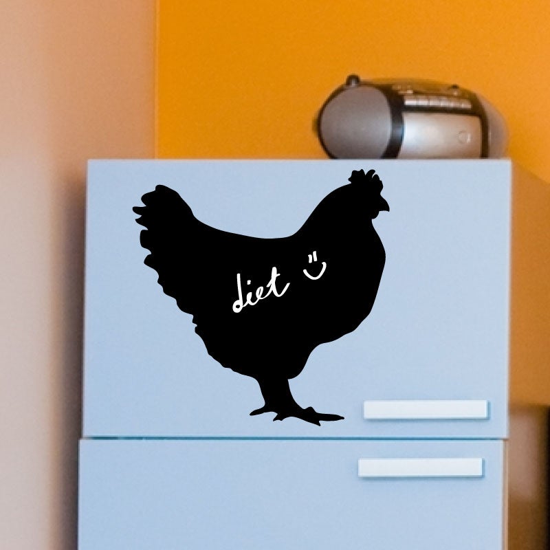 Adesivo Gallina Slate - Sticker adesivo - adesivi murali - 30x30cm - 4