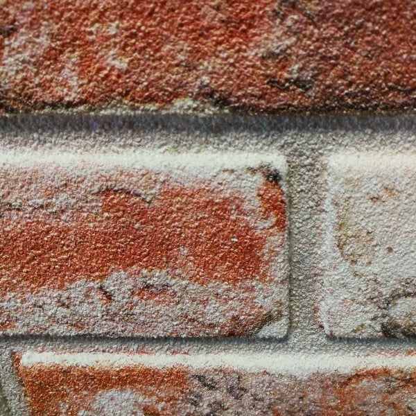 BRIQUE ROUGE Panneau Faux Brique En Résine EPS Format 100x50 Cm Epaisseur 2 Cm - 4