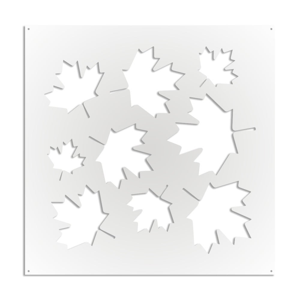 KLON - Panel perforowany z PCV - Osłona przeciwsłoneczna - Rozmiar 73x73 cm - Grubość 1 cm - Kolor BIAŁY