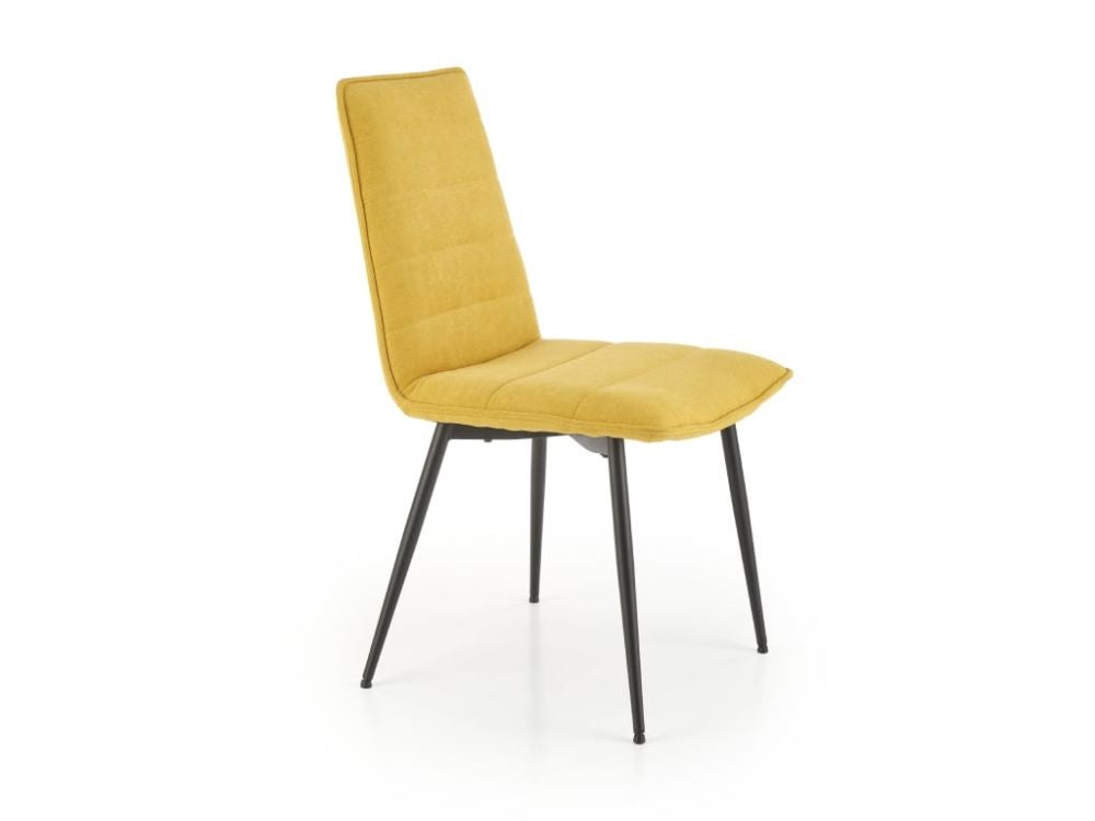 Krzesło tapicerowane K493 musztardowe