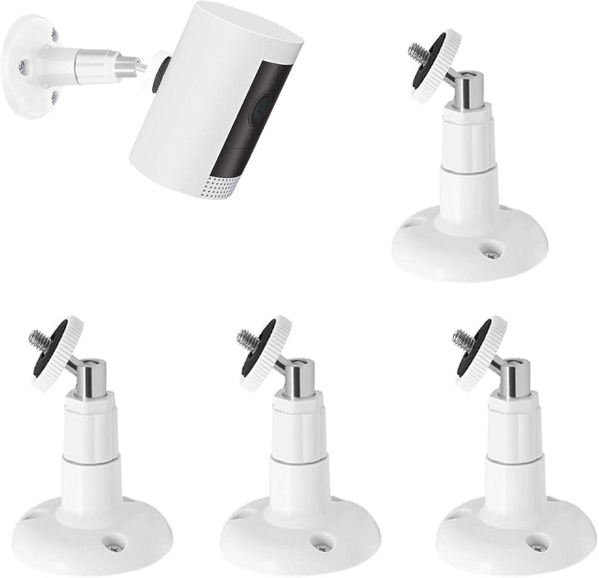 4 suporturi pentru cameră, reglabile la 360°, suport de perete reglabil pentru camere, potrivit pentru camerele de securitate Ring / Arlo / Wyze
