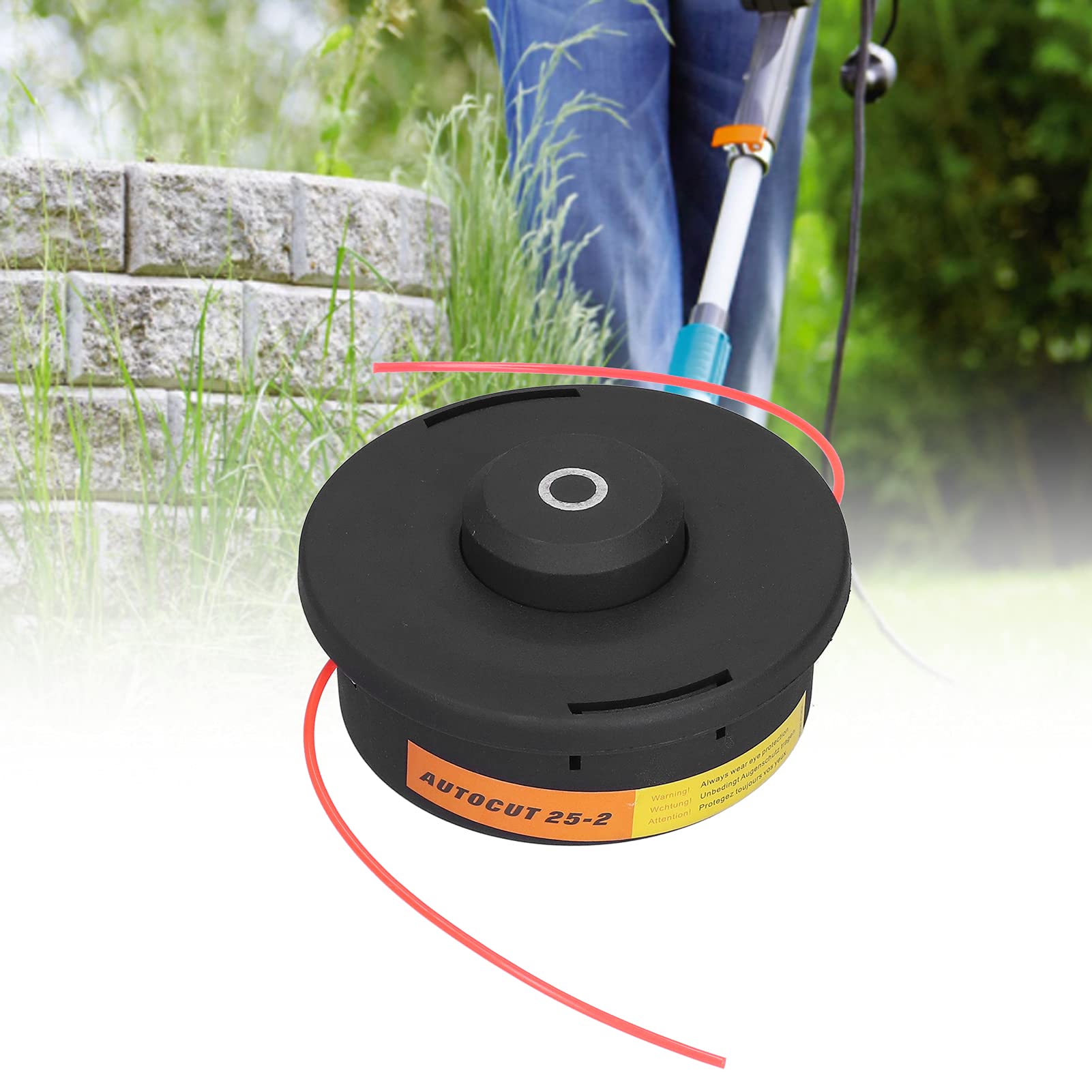 Tête de coupe avec fil de coupe en nylon Accessoires de tondeuse à gazon Outils de jardin pour C25‑2 - 2