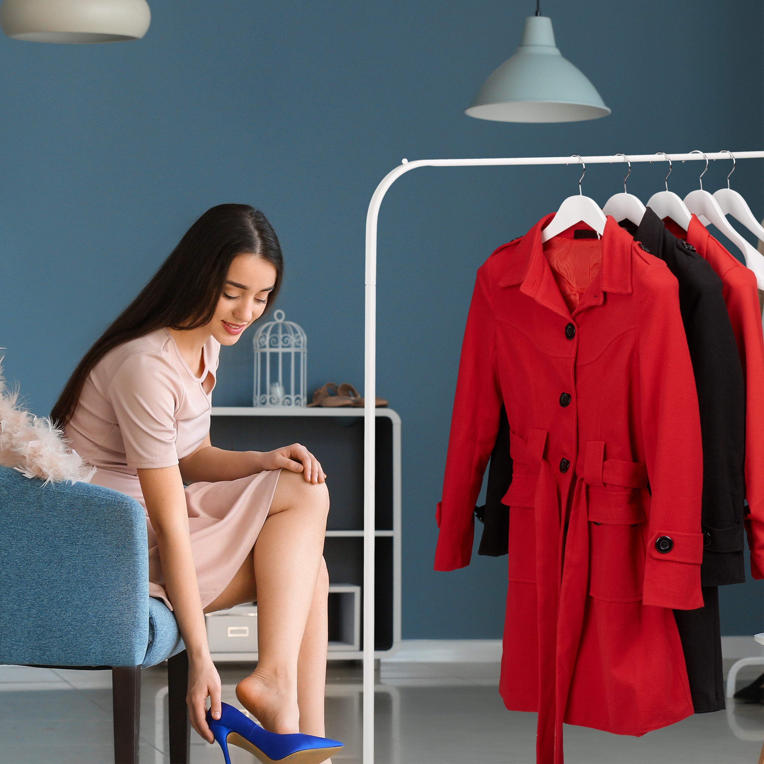 Cintre épaule large, Set de 20, Cintre en bois, vestes, costumes, Crochet 360°C, brun foncé, Relaxdays - 3