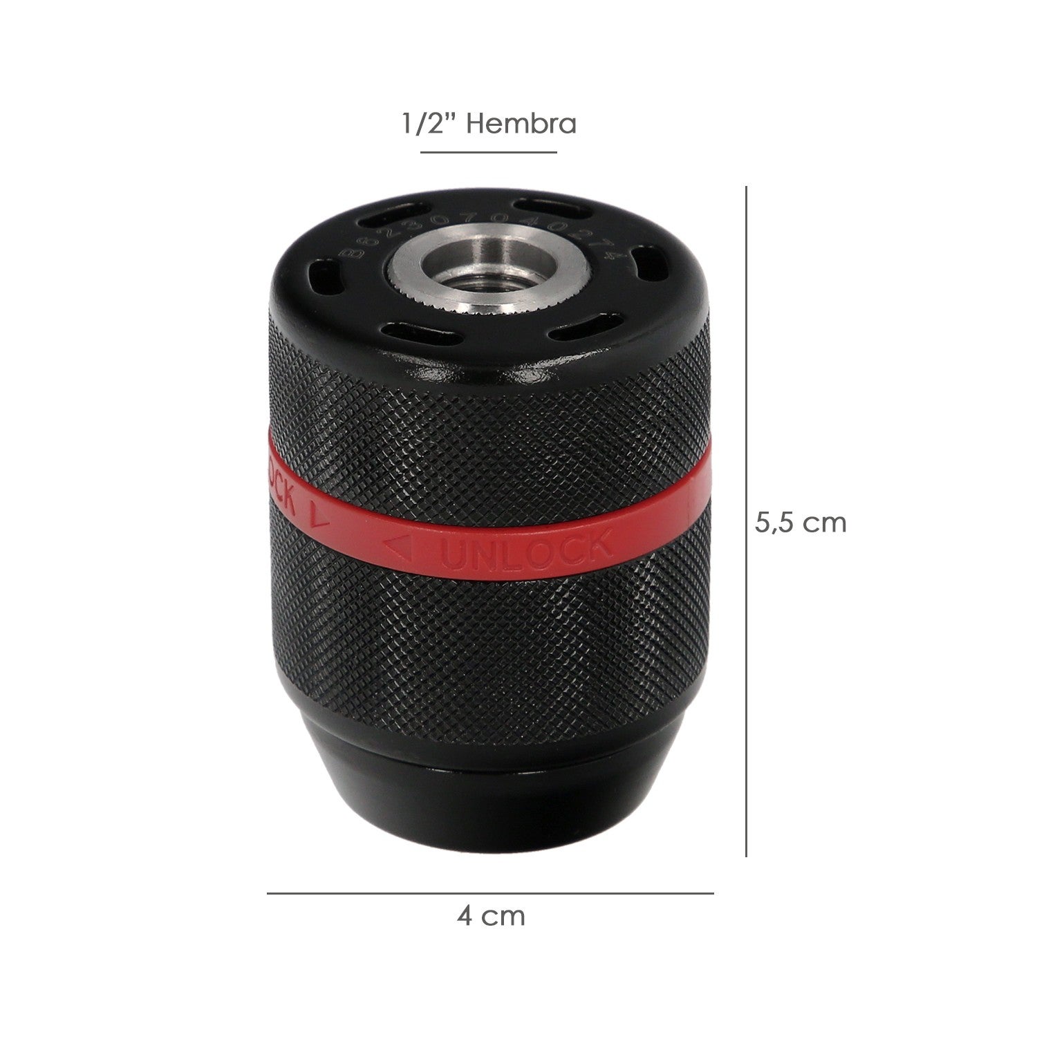 Portabrocas Sin Llave Metalico 1/2\