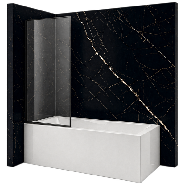 SILLA Parawan nawannowy MADISON 1-skrzydłowy 70x140 cm Fix Czarny