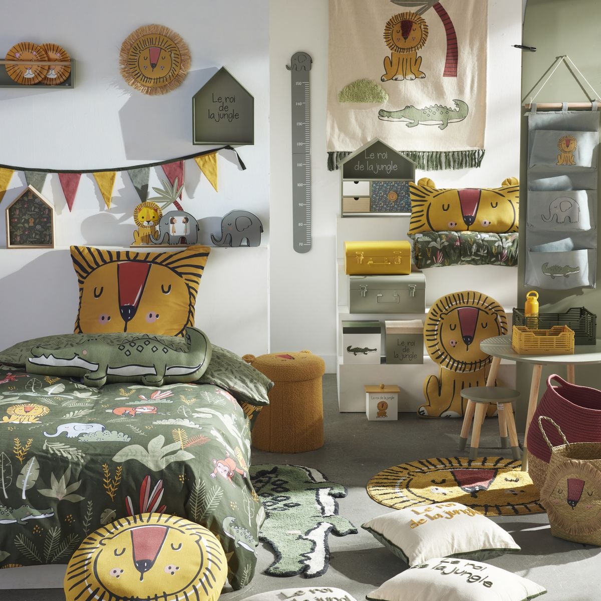 Sac couchage enfant imprimé coton LE ROI DE LA JUNGLE - 4