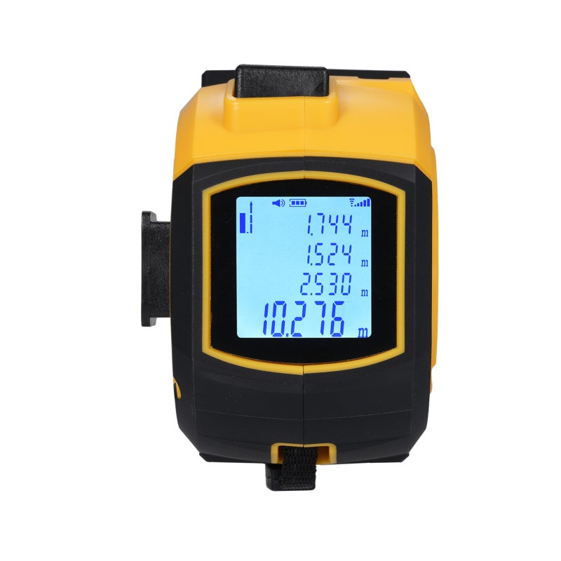 Mètre ruban laser intelligent 3 en 1 (Mètre ruban de 5 m + Télémètre laser de 60 m avec projection laser en forme de croix) - 2