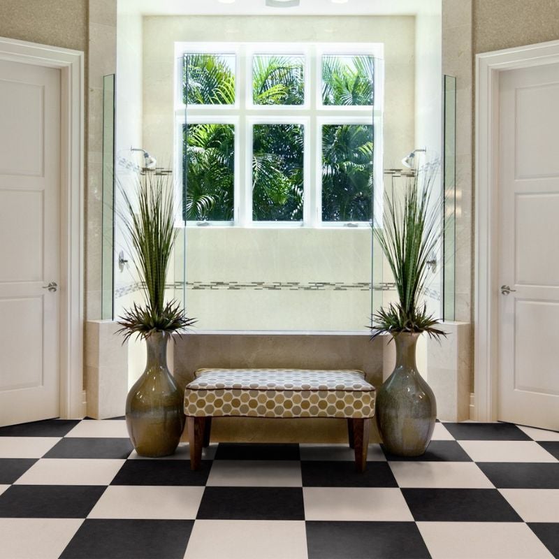 Arquiservi®-【Moqueta en loseta Viena Beige】50x50 cm|Fácil Instalación, Lavable y Antideslizante para Oficinas y Hogar - 8