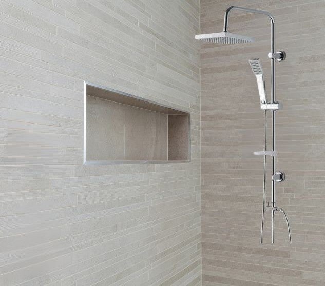 Colonna doccia Nature quadrata cromo di Damast - 2