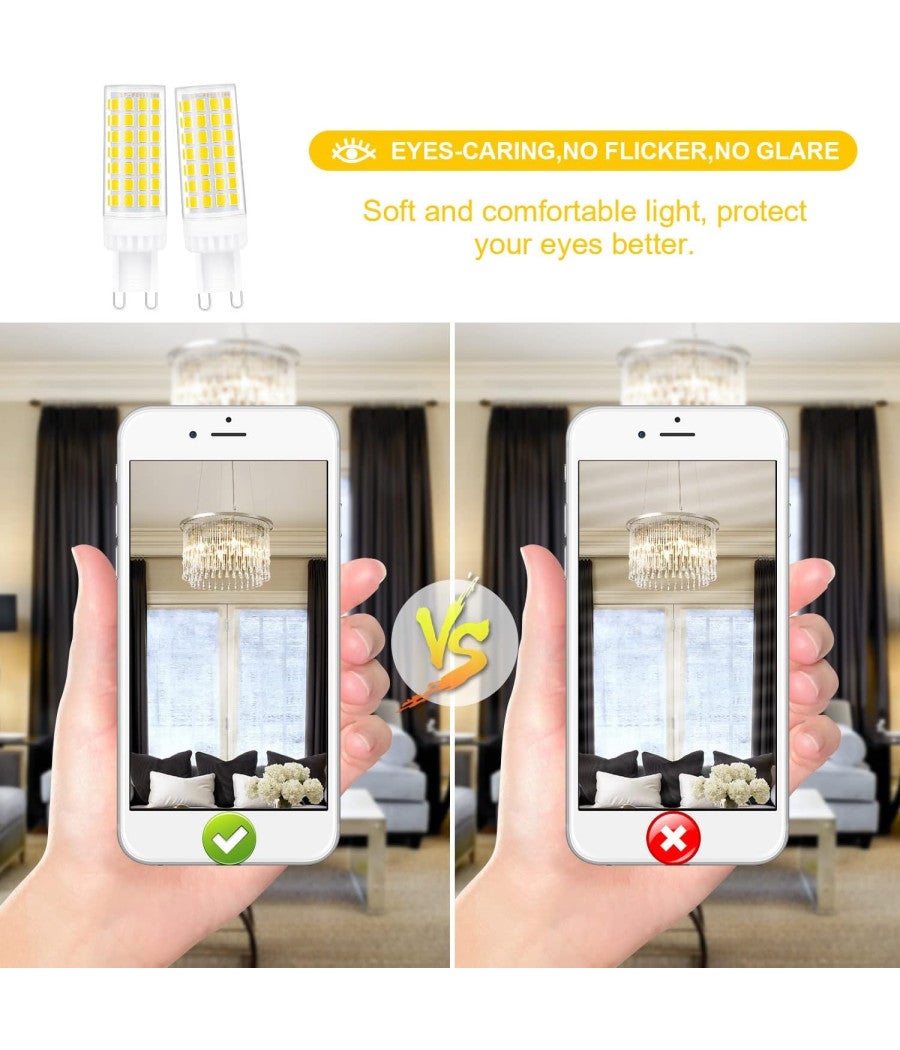 Trade Shop - Lampadina Faretto 5w Led 72 Smd 2835 Attacco G9 Luce Bianca Fredda Calda 220v - Bianco Freddo - - 3