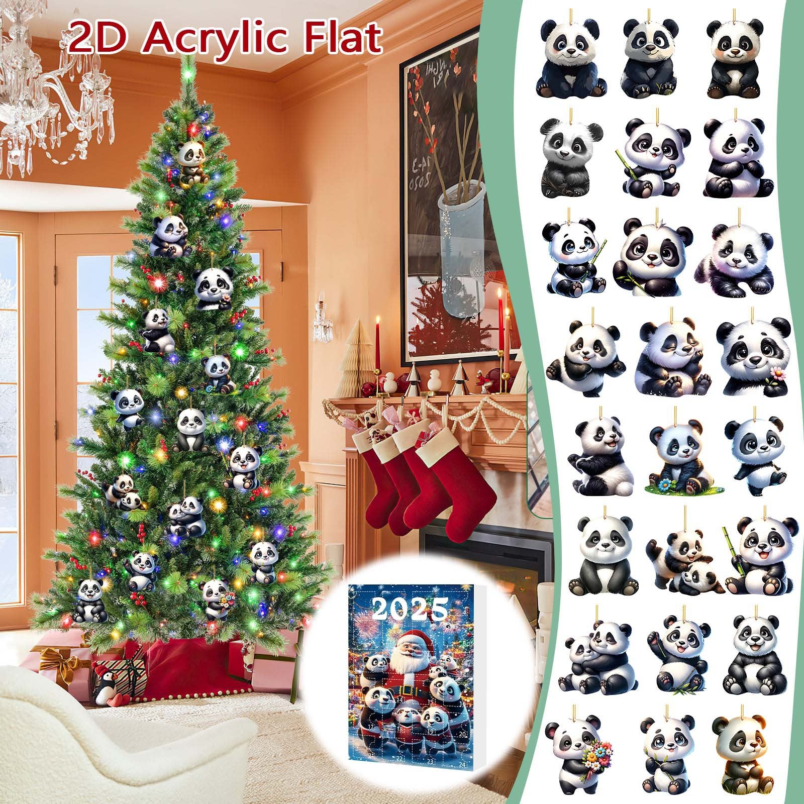 Calendrier De L'Avent 2025 Moto – 24 Ornements Acryliques 2d