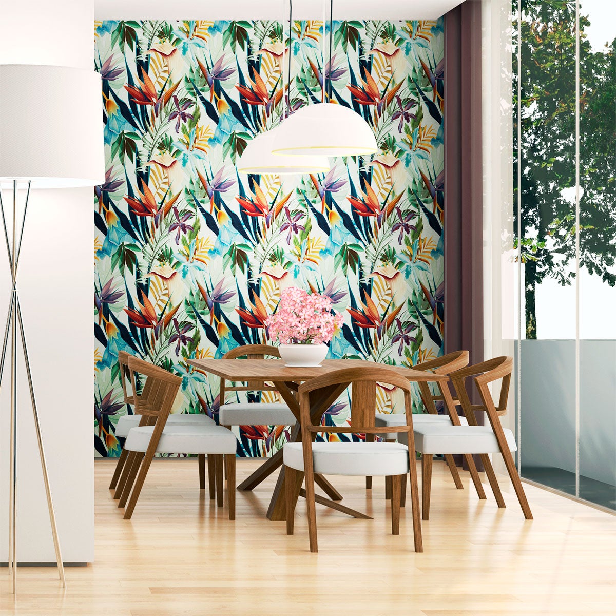 Adesivo carta da parati tropicale San Pedro - Sticker adesivo - adesivi murali - 50x50cm - 3