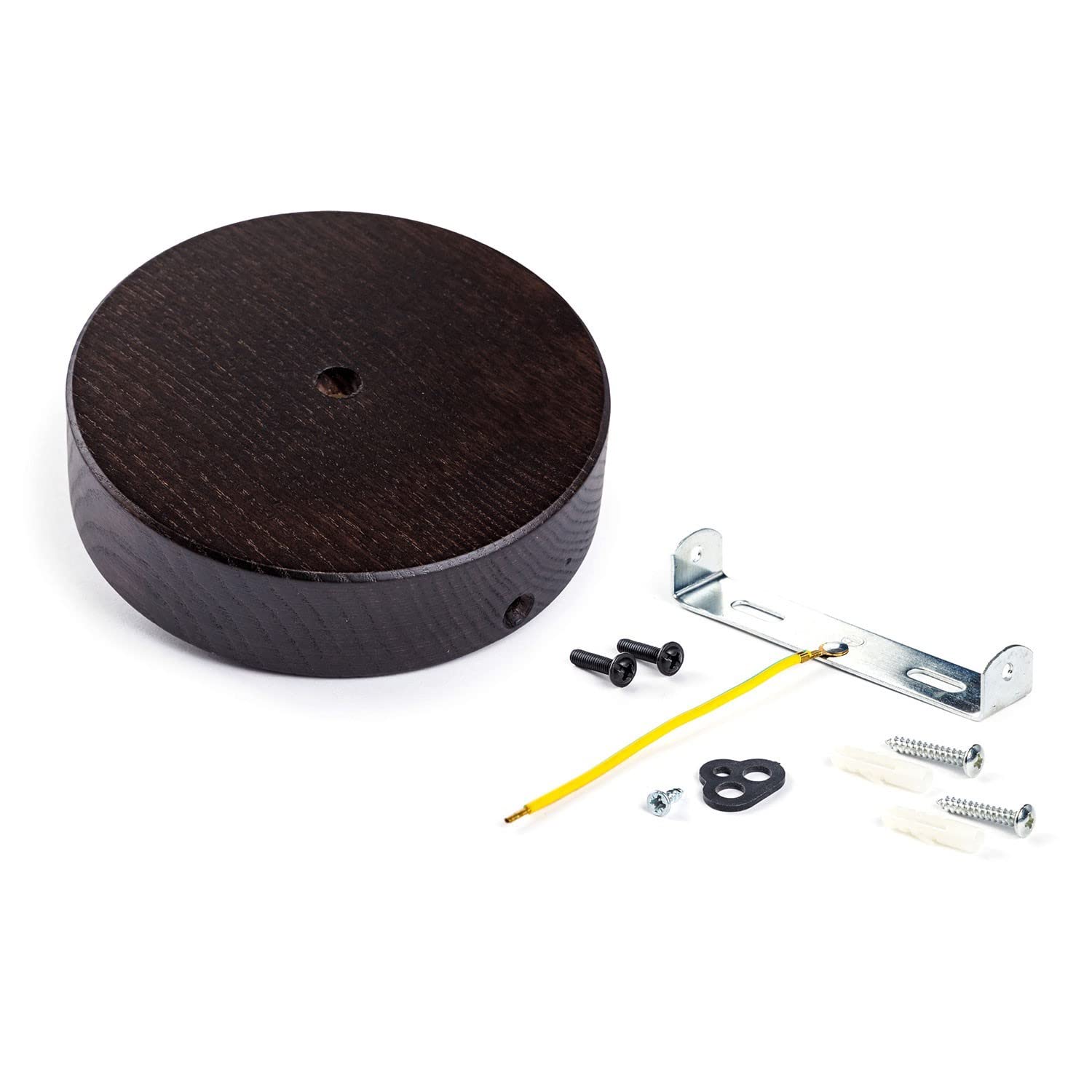 creative cables - Kit rosone in Legno - Effetto Wengé - 2