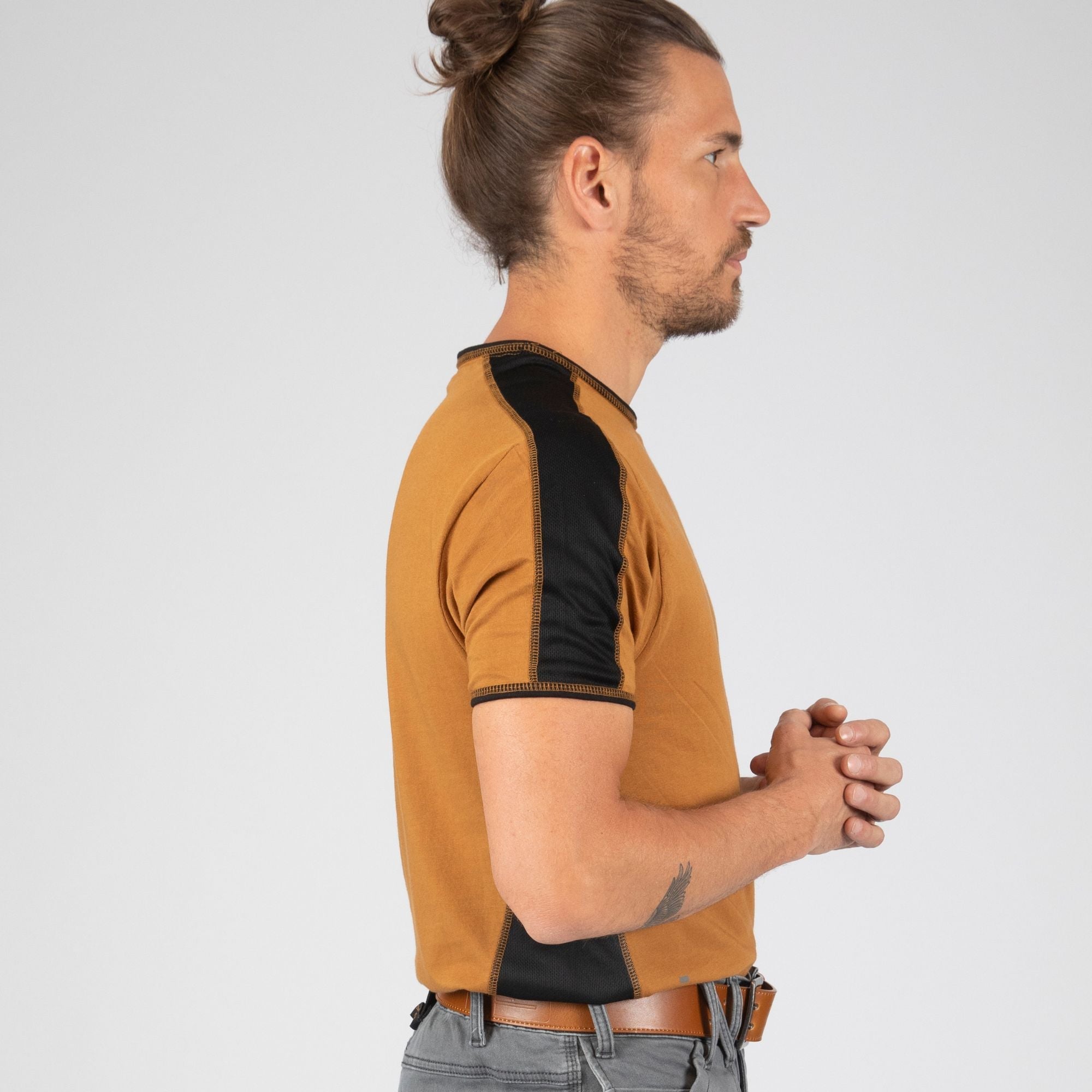 ANDY - T-SHIRT MANCHES COURTES DE TRAVAIL - 1400 Camel S - 4