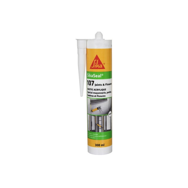 SIKA Sikaseal 107 Sellador Acrílico y Crack - Blanco - 300ml