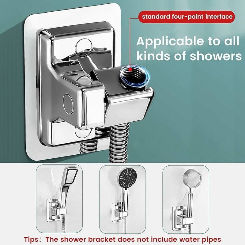 Soporte Para Cabezal De Ducha, Material ABS, Soporte Para Cabezal De Ducha Material Abs Soporte Para Cabezal De Ducha Sin Perforaciones Soporte Para Cabezal De Ducha Ajustable 360 Soporte U 98671672