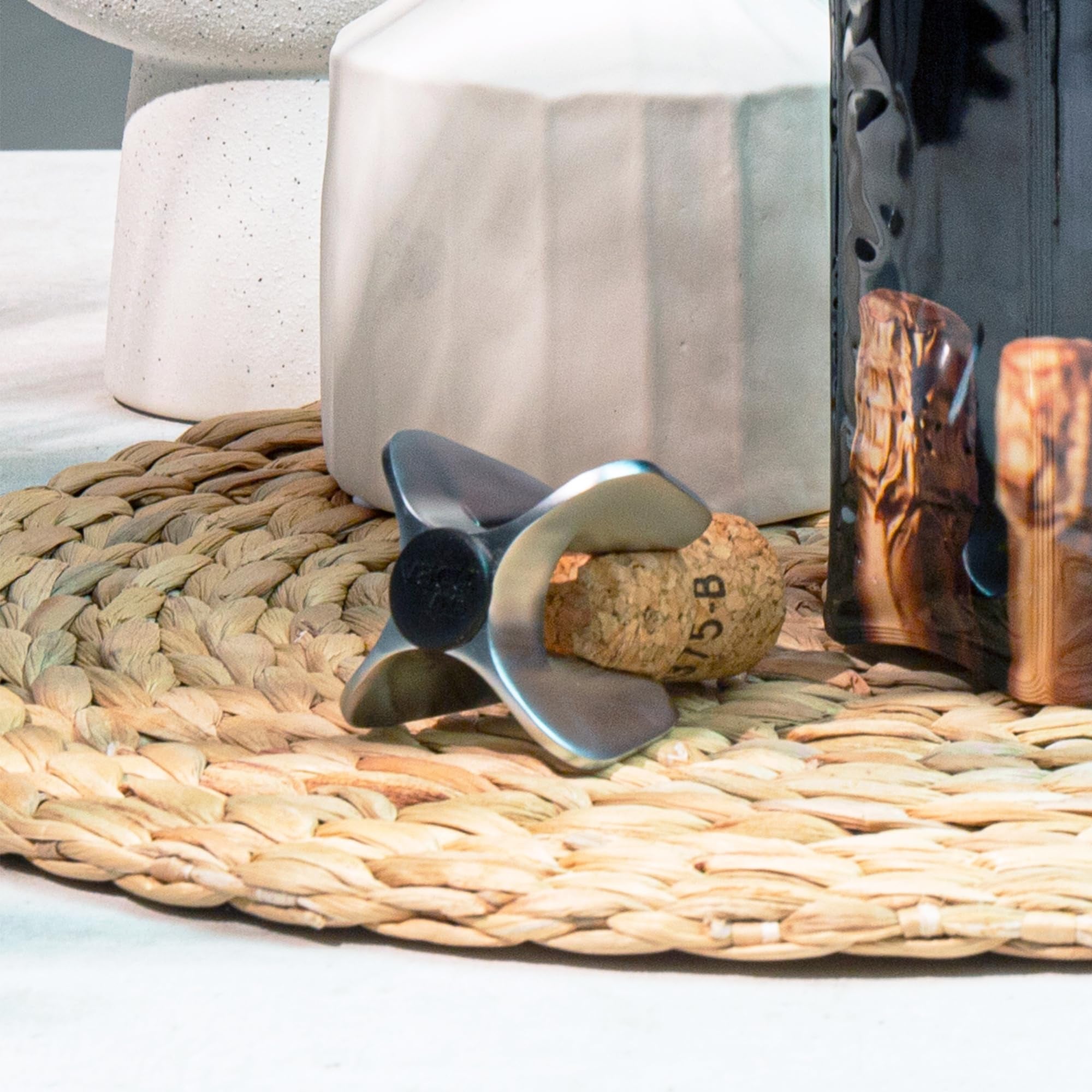 Vacu Vin 68615606 Apribottiglie per champagne, in acciaio inox - 4