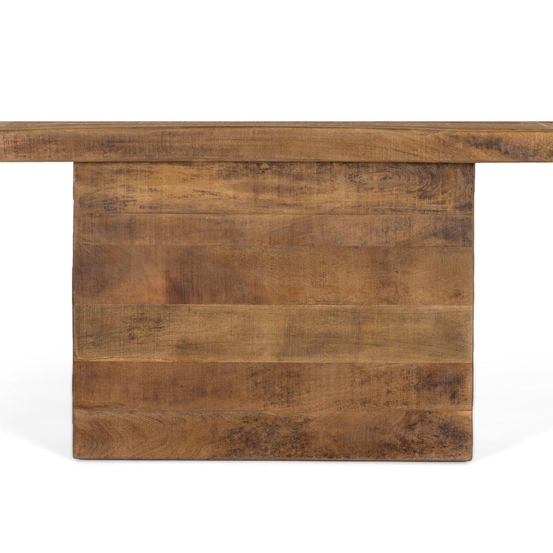 Konsola z solidnym wężem, podstawą i naturalnym wykończeniem