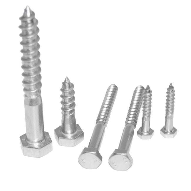 Viti Per Legno Testa Torx Gialle - 50 Pezzi 6.0x260mm, Acciaio Zincato, Per Fai Da Te E Professionisti