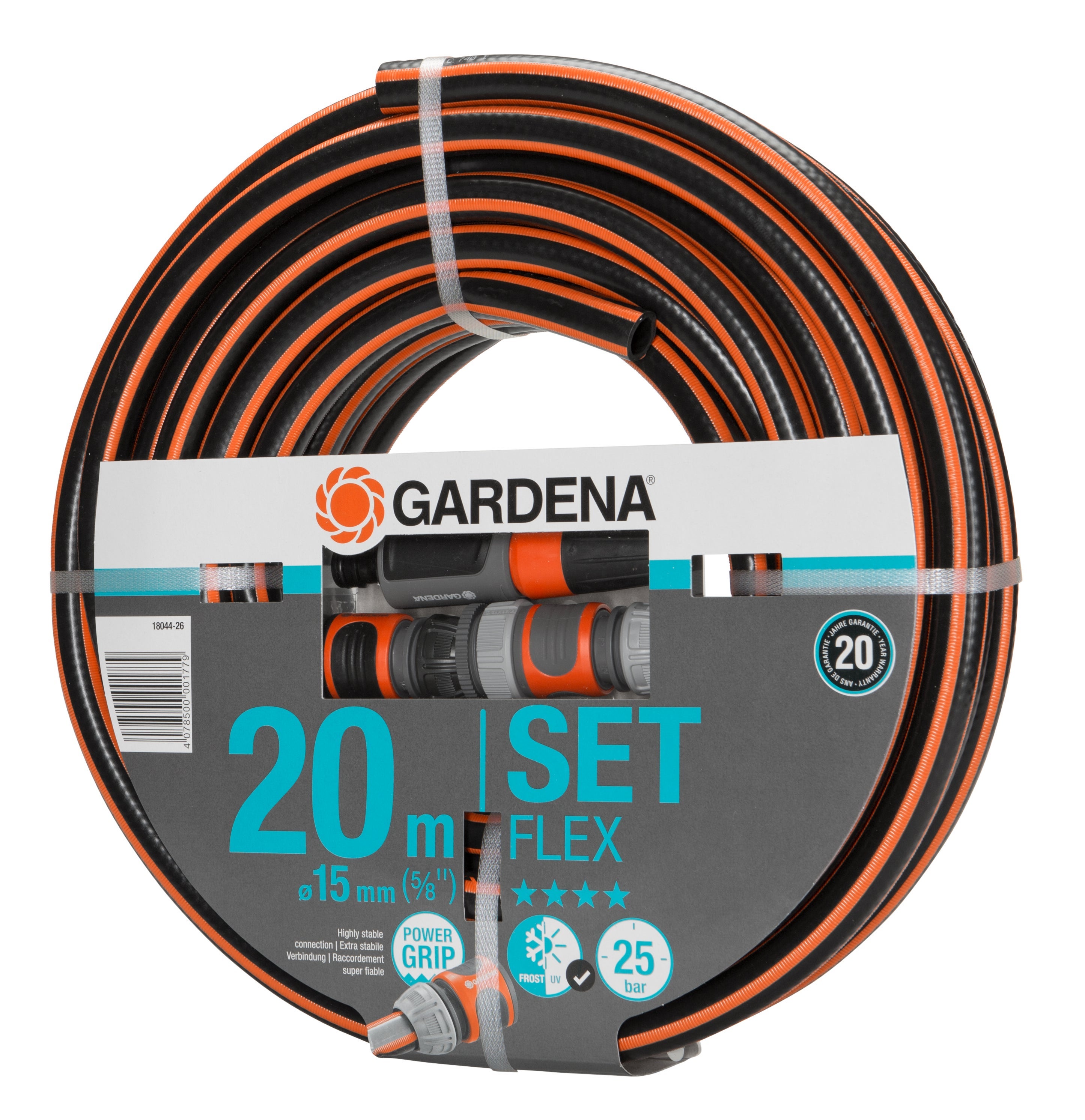 Wąż ogrodowy wyposażony GARDENA Flex L.20 m Śred.15 mm - 2