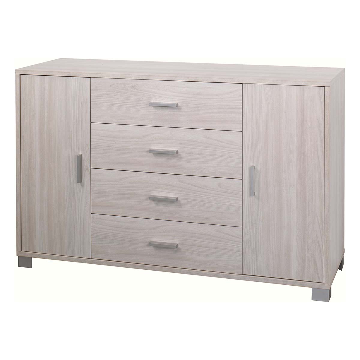 ARMOIRES 2 PORTES 4 Tiroirs KIT Couleur Orme Clair - 2