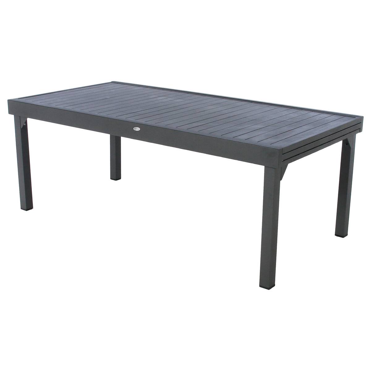 Table de jardin extensible rectangulaire en Aluminium Gris 12 places - 2