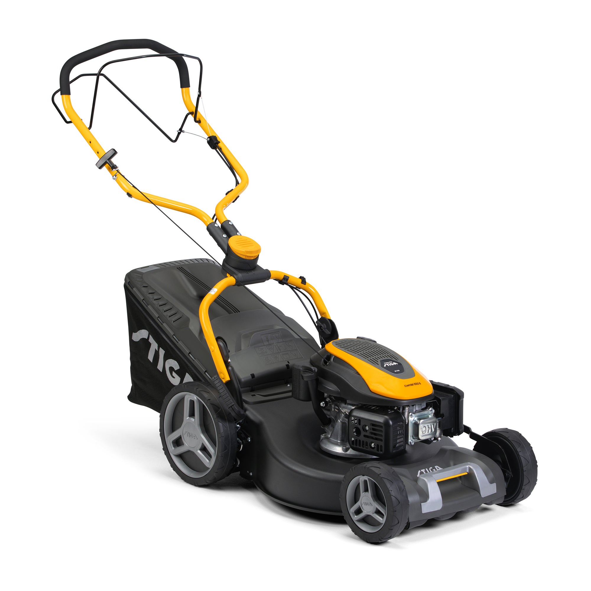 Combi 553 S STIGA Tondeuse tractée 166cc 51cm bac 60L 3 en 1 | Leroy Merlin