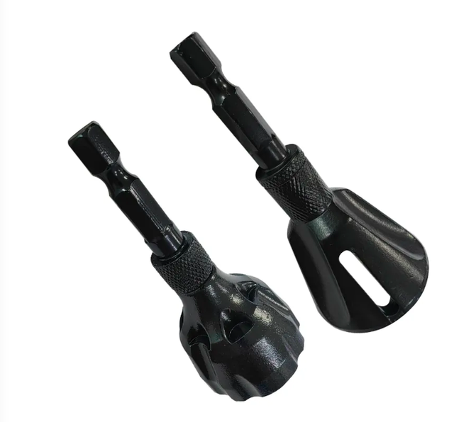 Outil d'ébavurage externe, outil d'ébavurage en acier inoxydable, outil de perçage du métal, angle de filetage externe 2 pièces