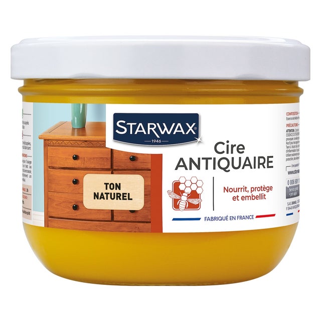 Cire des antiquaires en pâte naturel 375ml