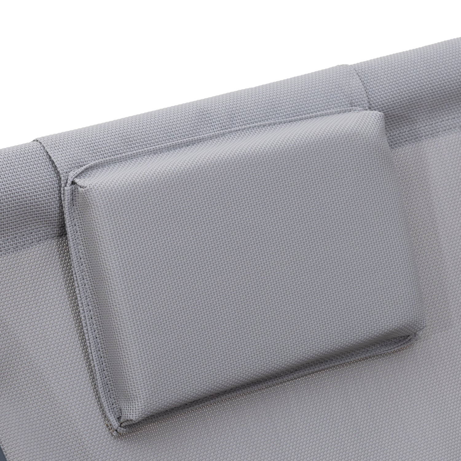 Set di 2 poltrone reclinabili CYPRUS - struttura in textilene grigio/carbone - 7