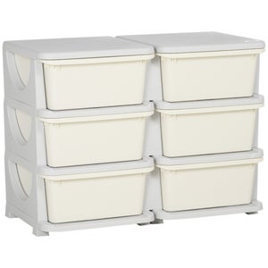 KOMFOTTEU Armoire De Classement à Roulettes Avec 4 Tiroirs Verrouillables - Meuble Rangement Bureau Blanc 104x35x65,5 Cm Armoire Bureau Blanc 104x35x65.5cm