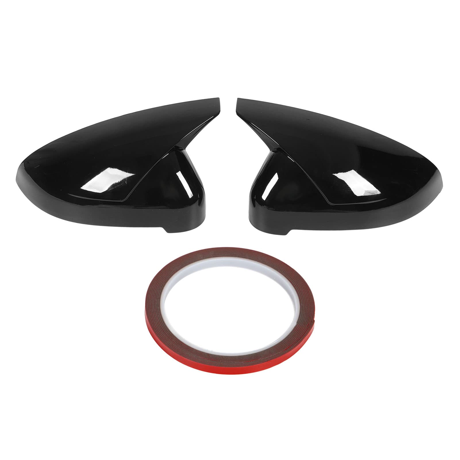 Copri specchietti retrovisori laterali stile clacson, copri specchietti retrovisori laterali per S4 RS4 B9 2015-2019 (nero lucido) - 7