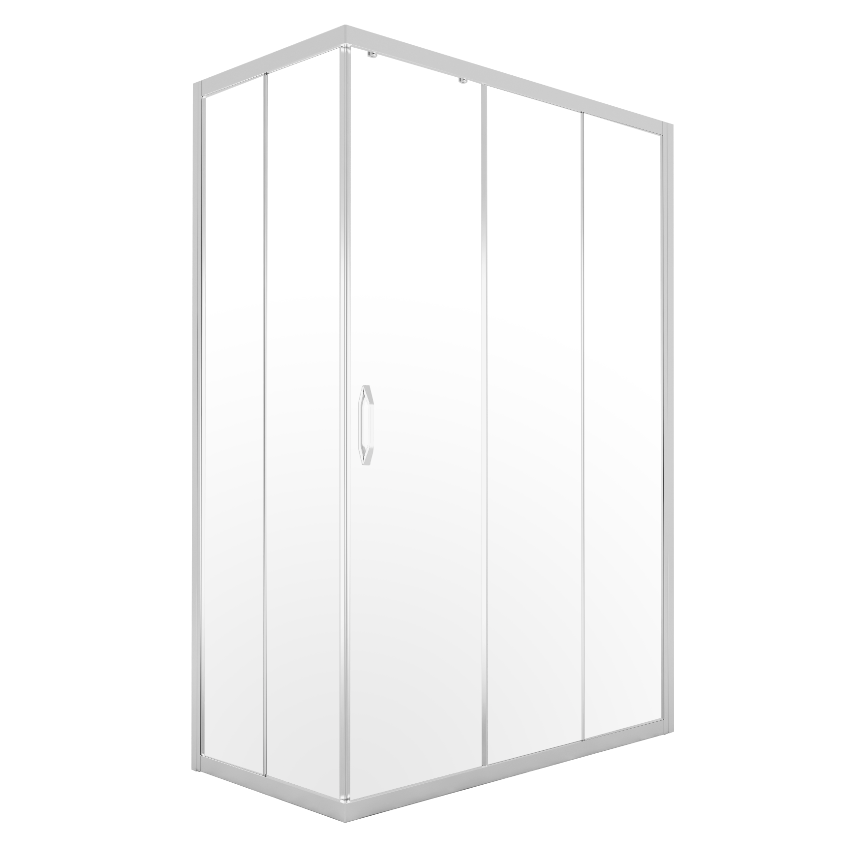 Kabina prysznicowa Durasan prostokątna Flexi regulowana 73-90x105-140 cm chrom, szkło transparentne 8 mm 1 szt.