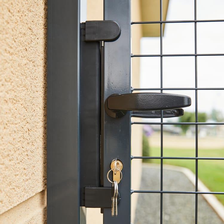 Portillon grillagé Garden+ gris, l.100 x H.125 cm - 5